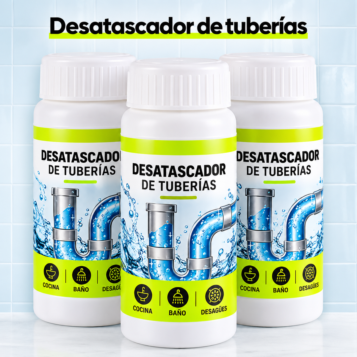 Limpiadores de Desagües Potente 110G