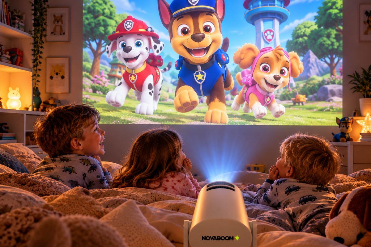 Su película favorita. Una pantalla gigante.