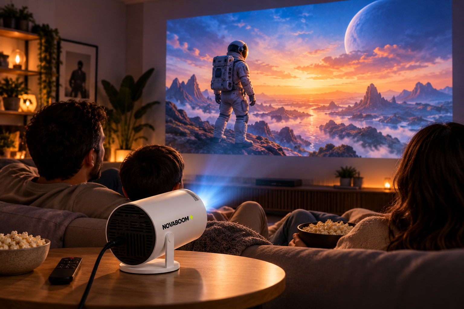 Disfrutando del cine con el proyector NovaBoom